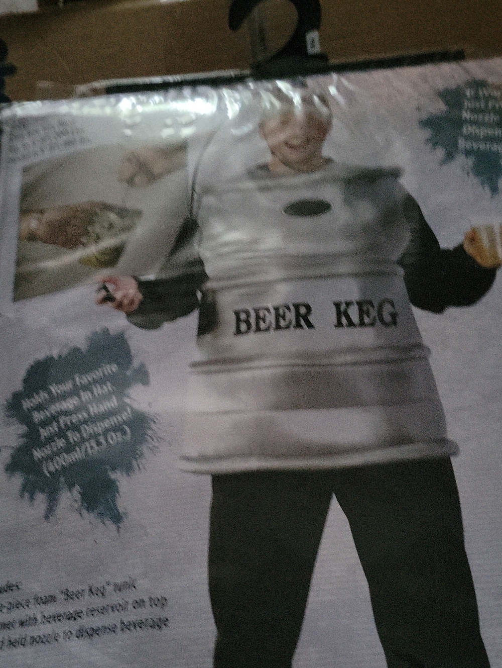 Kids Silver Beer Keg Costume - Unbranded